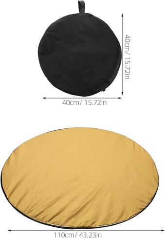 POPETPOP 110cm 5 في 1 التصوير الفوتوغرافي ضوء الناشر عاكس المحمولة قابلة للطي لوحة عاكس الإضاءة الناعمة لالتقاط الصور في الهواء الطلق والاستوديو in Kuwait