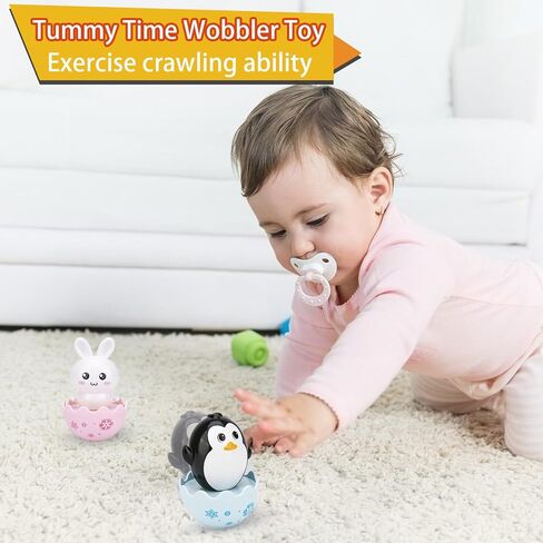 Lukax Baby Easter Egg Toys - Bunny Chick Baby Easter Basket Stuffer, Plastic Easter Egg Toys with Rattles, Toddler Easter Egg Basket Toys for Age 8 Month+ in Kuwait