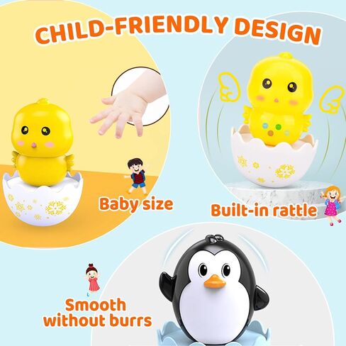 Lukax Baby Easter Egg Toys - Bunny Chick Baby Easter Basket Stuffer, Plastic Easter Egg Toys with Rattles, Toddler Easter Egg Basket Toys for Age 8 Month+ in Kuwait