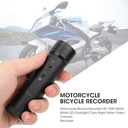 Acouto 720P مسجل DVR للدراجات النارية مع 8 مصابيح LED، Lightw Motorcycle DVR، مسجل، فيديو، 720P، DV خفيف الوزن، Sport DV، كاميرا خوذة، Vi in Kuwait