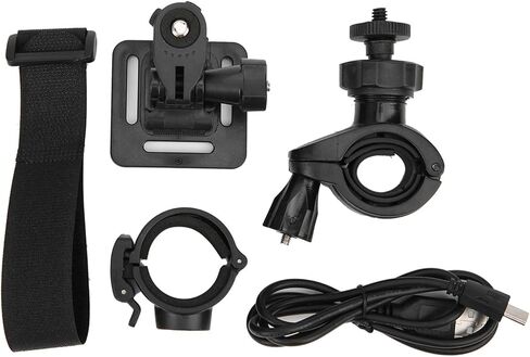 Acouto 720P مسجل DVR للدراجات النارية مع 8 مصابيح LED، Lightw Motorcycle DVR، مسجل، فيديو، 720P، DV خفيف الوزن، Sport DV، كاميرا خوذة، Vi in Kuwait