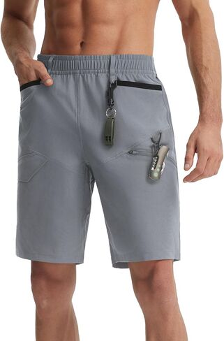 baleaf Men's Hiking Cargo Shorts with 6 Pockets 11'' Lightweight Water Resistant Quick Dry Golf Tactical Travel Shorts in Saudi Arabia