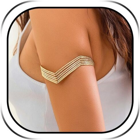 Aonklot Arm Cuff Gold Arm Cuff Jewelry Arm Arm Cuff Cuff Halloween for Women in Saudi Arabia
