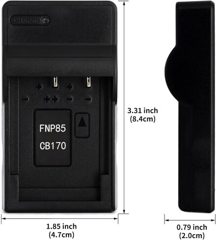 شاحن USB Norifon NP-85 لكاميرا Fujifilm FinePix SL1000، SL240، SL245، SL260، SL280، SL300، SL305 والمزيد in Kuwait