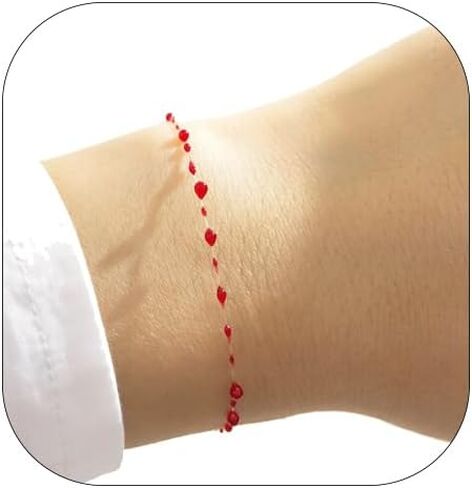 HUJUON Creative Dripping Blood Drop Bracelet Gothic Punk Blood Hand Rope Jewelry for Women Men Halloween Masquerade Costume Accessories in Saudi Arabia