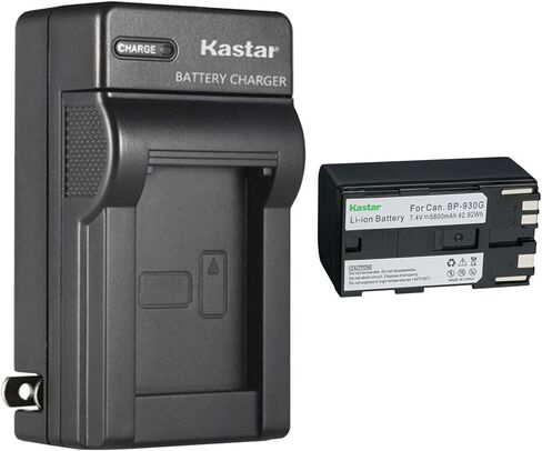 بطارية بديلة من Kastar BP-930G وشاحن حائط تيار متردد لكاميرا Canon ES50 ES55 ES60 ES65 ES75 ES300V ES410V ES420V ES520A ES4000 ES5000 ES6000 ES6500V ES7000ES ES7000V، BP-925 بي بي-930 بي بي-935 in Kuwait