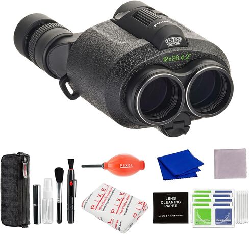 Fujifilm Fujinon Techno-Stabi 12x28 Image-Stabilized Binoculars with Self Adhesive Lens Wrap and More Accessories in Saudi Arabia