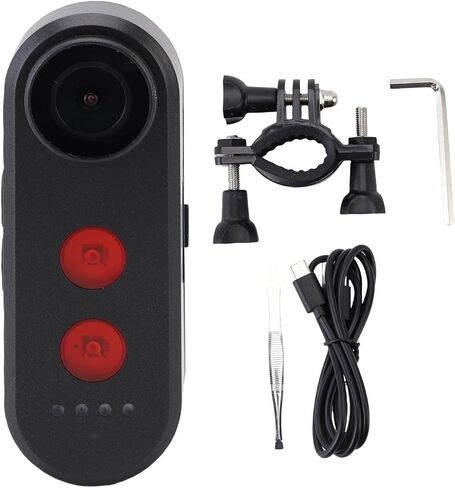 RiToEasysports Bike Rear View Camera, 1080P HD Recording 140 Wide Angle Lens with Built in Tail Light and Motion Sensor, for Cycling Safety IPX6 in Kuwait