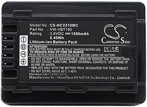 بطارية بديلة XSP لباناسون/ic HC-V110MGK، HC-727EB، HC-V130، HC-V110، HC-550EB، HC-V110GK، HC-V770، HC-V210GK، HC-V720MGK، HC-W580، HC-V210MGK، HC-750EB، HC-VX870، VXF-999، HC-V270، HC-V52 in Kuwait