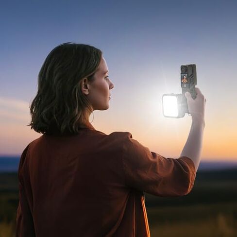 مجموعة إضاءة SJCAM C400 LED مع حامل ثلاثي القوائم، وكاميرا تسجيل فيديو لمنشئ محتوى YouTube بدقة 4K، واستخدام طاقة 7 ساعات، ومثبت 6 محاور، لمؤثري Vlogs، وشاشة تعمل باللمس 2.29 بوصة، وكاميرا جسم مقاومة للماء 30 متر، أسود in Kuwait