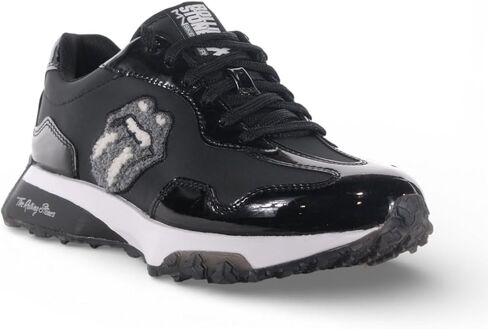 حذاء رياضي نيو جوجر للنساء من Skechers x Rolling Stones - حذاء رياضي أسود RS Lick 177687.BLK، 7 in Kuwait
