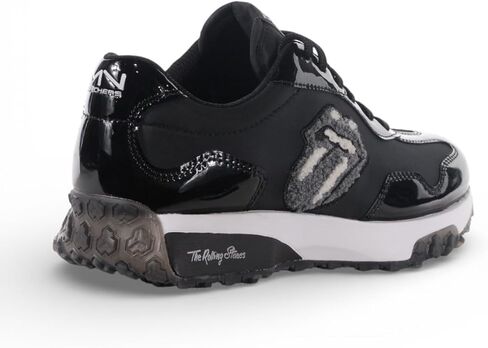 حذاء رياضي نيو جوجر للنساء من Skechers x Rolling Stones - حذاء رياضي أسود RS Lick 177687.BLK، 7 in Kuwait