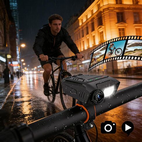مسجل ركوب الدراجات بتصميم دائم التقاط فيديو 1080 بكسل وتتبع الحركة للأنشطة الخارجية ضوء الدراجة in Kuwait