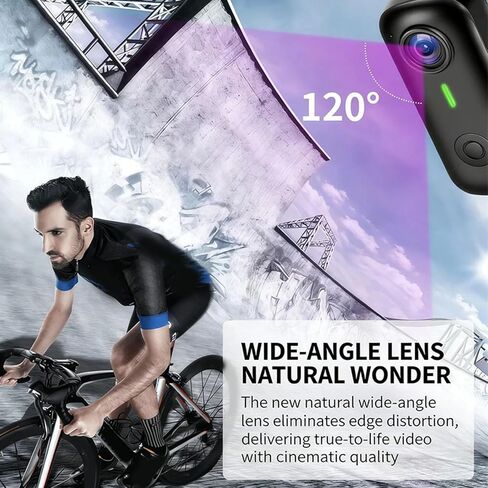 كاميرا LICAEVEY Action، كاميرا فيديو 1080P FHD WiFi مقاومة للماء يمكن ارتداؤها مع حبل مغناطيسي، عدسة زاوية واسعة 120 درجة لمدونات الفيديو ورياضات السفر in Kuwait