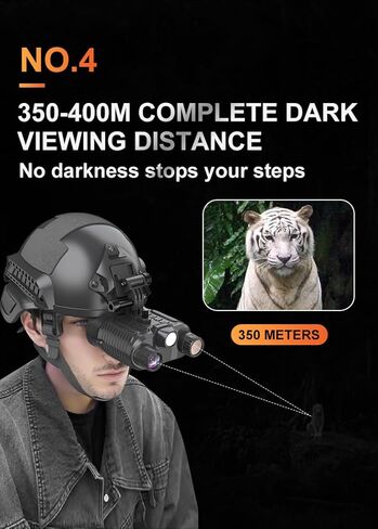 for Binoculars Professional |360P Night Vision Enhancement| 3D Night Vision VR Telescope |8X Digital Zoom| Starlight-Level Sensor |Head-Mounted in Kuwait
