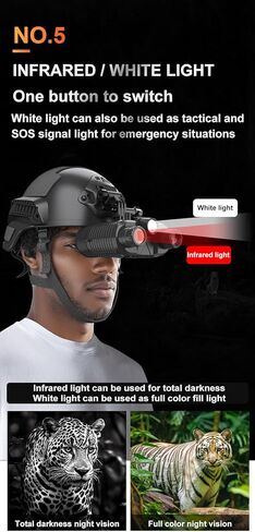 for Binoculars Professional |360P Night Vision Enhancement| 3D Night Vision VR Telescope |8X Digital Zoom| Starlight-Level Sensor |Head-Mounted in Kuwait