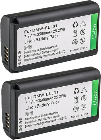 Kastar 2-Pack DMW-BLJ31 Battery Replacement for Panasonic DMW-BLJ31, DMW-BLJ31e Battery, Panasonic LUMIX S1, LUMIX S1R, LUMIX S1H, DMW-BGS1R, LUMIX S Series Full-Frame Mirrorless Cameras in Saudi Arabia