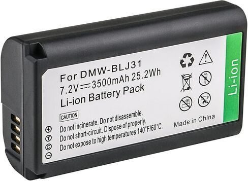 Kastar 2-Pack DMW-BLJ31 استبدال بطارية باناسونيك DMW-BLJ31، بطارية DMW-BLJ31e، باناسونيك LUMIX S1، LUMIX S1R، LUMIX S1H، DMW-BGS1R، LUMIX S Series كاميرات بدون مرآة كاملة الإطار in Kuwait