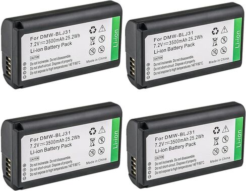 Kastar 2-Pack DMW-BLJ31 Battery Replacement for Panasonic DMW-BLJ31, DMW-BLJ31e Battery, Panasonic LUMIX S1, LUMIX S1R, LUMIX S1H, DMW-BGS1R, LUMIX S Series Full-Frame Mirrorless Cameras in Saudi Arabia