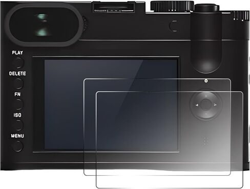 قطعتان من واقي الشاشة المتوافق مع كاميرا Leica C، طبقة من الزجاج المقوى الشفاف بصلابة 9H لعشاق الكاميرا ومنشئي المحتوى، مضادة لبصمات الأصابع ومضادة للخدش in Kuwait