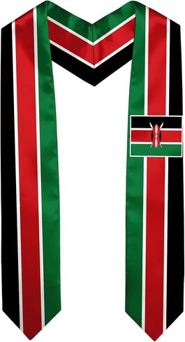 تخرج العلم كينيا SASH SATIN SCARF 72 "سرق لدراسة الدراسة الدولية للطلاب في الخارج in Saudi Arabia