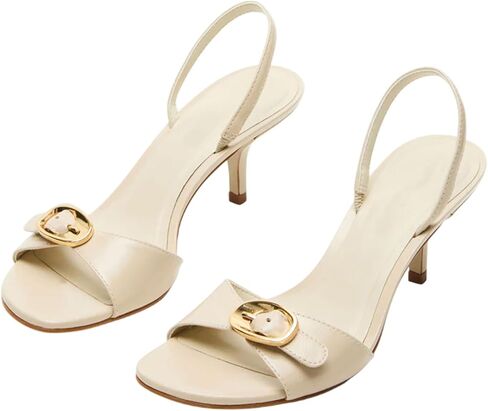 Vertundy Women's Slingback Kitten Heels Low Heel Square Open Toe Sandal Heels Fahion Dressy Women Shoes in Saudi Arabia