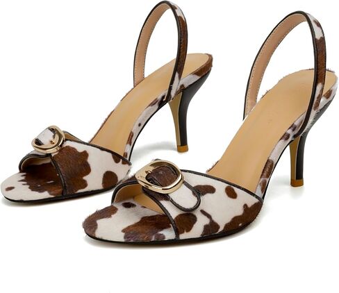Vertundy Women's Slingback Kitten Heels Low Heel Square Open Toe Sandal Heels Fahion Dressy Women Shoes in Saudi Arabia