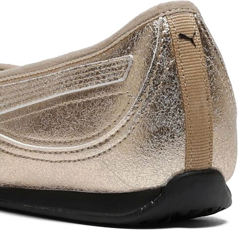 حذاء رياضي نسائي من Puma Catch Soleil Ballerina ميتاليك، Puma Gold PUMA Black، 8 in Kuwait