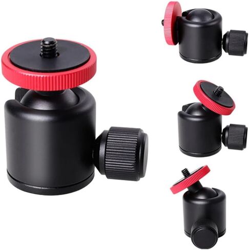 رأس كرة صغيرة من Operitacx، حامل ثلاثي القوائم لجهاز DSLR، حامل تثبيت معدني بخيط 1/4 بوصة مع محول الحذاء الساخن، ملحقات التصوير الفوتوغرافي المدمجة والبث المباشر in Kuwait