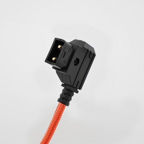 كابل D-Tap to XLR أنثى ذو 4 دبابيس ملفوف بالطاقة بزاوية قائمة لسوني فينيسيا F5/F55، بلاك ماجيك URSA Mini Pro، باناسونيك فاريكام، برتقالي in Kuwait