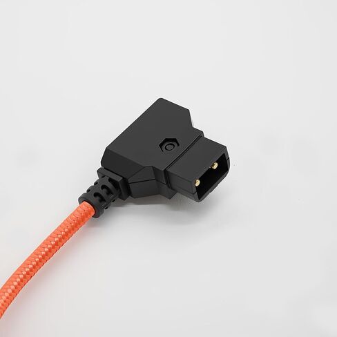 كابل D-Tap to XLR أنثى ذو 4 دبابيس ملفوف بالطاقة بزاوية قائمة لسوني فينيسيا F5/F55، بلاك ماجيك URSA Mini Pro، باناسونيك فاريكام، برتقالي in Kuwait