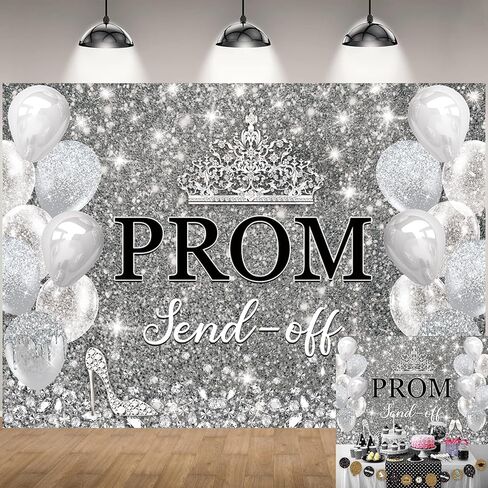خلفية حفلة موسيقية 2026 حفلة موسيقية إرسال خلفية لحفلات التخرج فضية لامعة تهنئة التخرج فئة خلفية التصوير الفوتوغرافي لعام 2026 ديكورات حفلات المدرسة (7 × 5 أقدام (210 × 150 سم)) in Kuwait