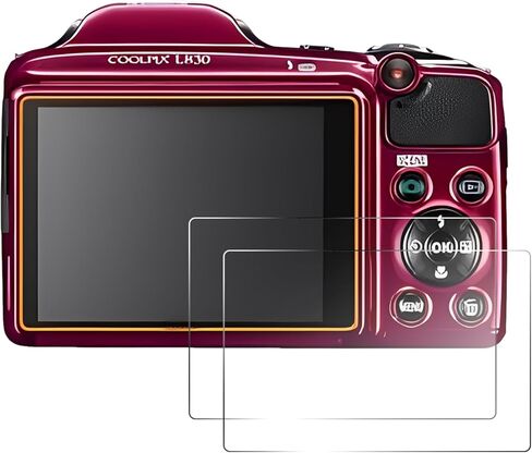 قطعتان من واقي الشاشة المتوافق مع كاميرا Nikon L830، طبقة من الزجاج المقوى الشفاف بصلابة 9H للمصورين، مضادة للخدش وبصمات الأصابع in Kuwait