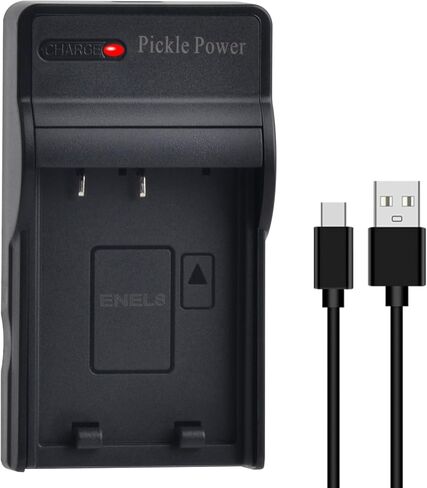 بطارية وشاحن Pickle Power 2-Pack EN-EL8 لنيكون Coolpix P1 P2 S1 S2 S3 S5 S6 S7 S7c S8 S9 S50 S51 S51c S52 S52c، Cool-Station MV-11، MV-12 in Kuwait