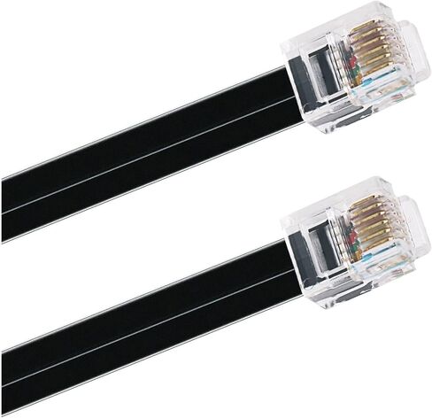 RJ11 RJ12 6P6C Reverse Rollover Male Modular Data Cable Compatible with IEQ30 Autoguiding ST-4 ST4 Auto Guide Camera(2m) in Kuwait