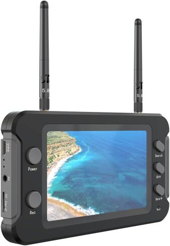 شاشة FPV مقاس 4.3 بوصة 800 × 480 IPS 5.8 جيجا هرتز شاشة استقبال الطائرة بدون طيار مع بطارية مدمجة DVR 40CH لطائرة RC FPV Drone Quadcopte in Kuwait