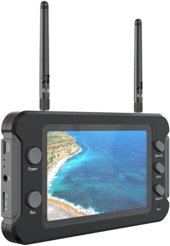 شاشة FPV مقاس 4.3 بوصة 800 × 480 IPS 5.8 جيجا هرتز شاشة استقبال الطائرة بدون طيار مع بطارية مدمجة DVR 40CH لطائرة RC FPV Drone Quadcopte in Kuwait