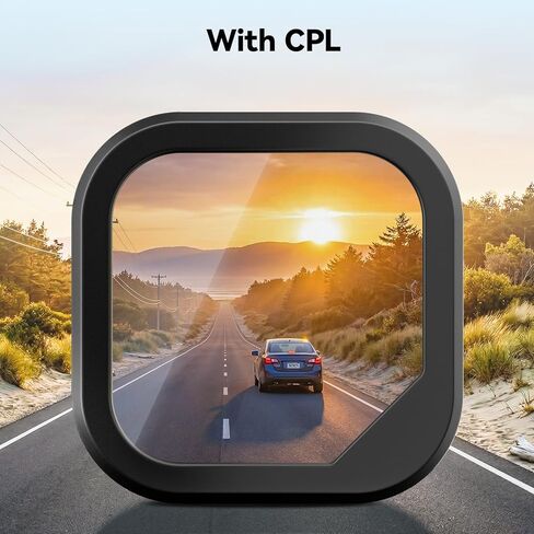 عدسة مستقطبة REDTIGER VC70، فلتر CPL لكاميرا Dash Cam، تقلل الوهج والانعكاسات، وتعزز التباين، وحماية العدسة (متوافقة فقط مع كاميرا Dash Cam VC70) in Kuwait