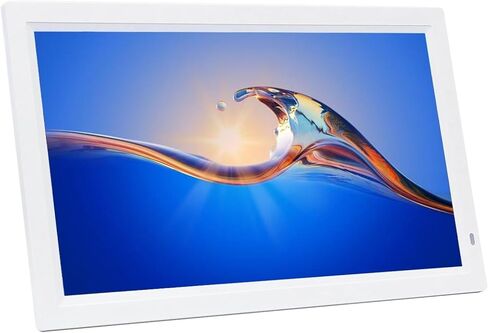 إطارات صور رقمية، إطار صور رقمي 22 بوصة مع مساحة تخزين 32 جيجابايت وفتحة بطاقة Sd، دليل شاشة عالية الدقة 1920 * 1080 IPS، أو عيد ميلاد، زفاف، أم (أبيض) in Kuwait