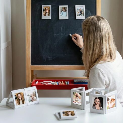 30 حزمة إطار صورة مغناطيسي، إطار صورة 2 × 3 بوصة للثلاجة، محفظة ملونة بحجم إطارات صور مغناطيسية متوافقة مع بولارويد فوجي فيلم إنستاكس لمكتب الثلاجة وطاولة الثلاجة in Saudi Arabia