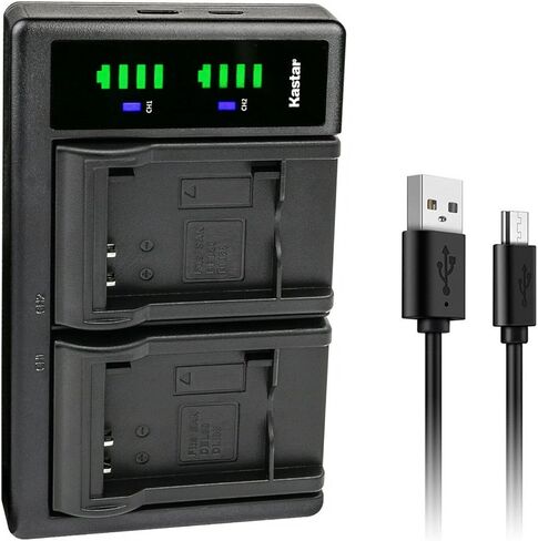 بطارية Kastar 2-Pack وشاحن USB LTD2 متوافق مع بطارية Sanyo DB-L80 DBL80، Sanyo Xacti DMX-CA100، Xacti DMX-CA100K، Xacti DMX-CA100P، Xacti DMX-CA100Y، Xacti DMX-CG10، كاميرات DMX-CG10C in Kuwait
