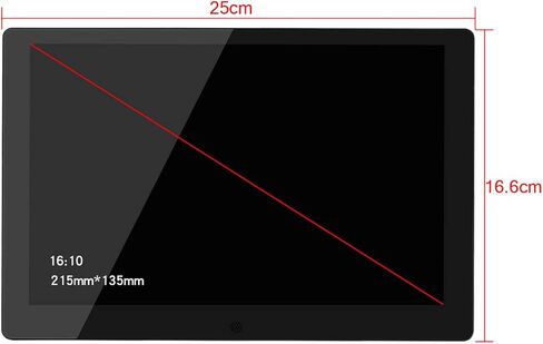إطارات الصور الرقمية إطار صور سحابي ذكي مقاس 10 بوصة مع اتصال WiFi، دقة 1280 × 800 شاشة HD IPS مزخرفة، لون أبيض in Kuwait