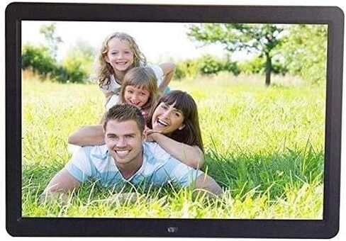 إطار صور رقمي، شاشة عالية الدقة، دعم متعدد الصيغ، USB/Sd/صوت، ساعة تقويم، تصميم أنيق باللون الأبيض أو الأسود، عرض إعلاني in Kuwait