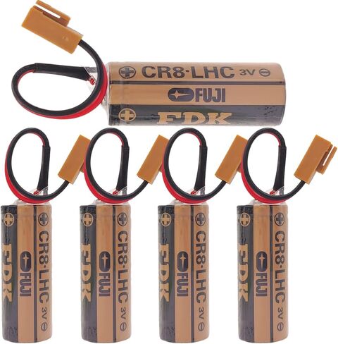 (5 قطع CR8.LHC 17450 بطارية CR8LHC مع المكونات البني لبطارية فوجي CR8-LHC ذاكرة احتياطية مصدر الطاقة عدادات المياه البطارية in Kuwait