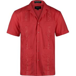 Ward St Men's Short Sleeve Cuban Guayabera in Saudi Arabia