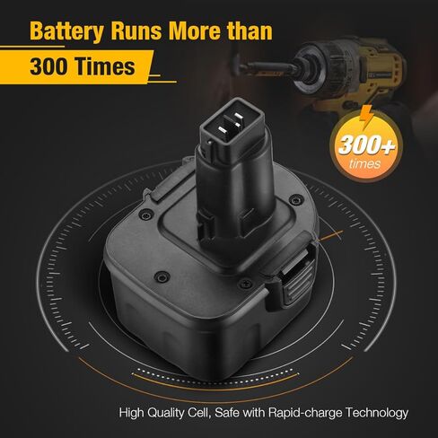 فيرست بور بطارية مطورة 9.6 فولت 3700 مللي امبير في الساعة من ديوالت ان اي سي دي DW9061 DW9062 DW952 DW9.6 فولت متوافقة مع جميع ادوات ديوالت الكهربائية 9.6 فولت in Kuwait