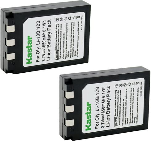 Kastar Li-10B Battery 2-Pack Replacement for Olympus Camedia C-5000 Sport Zoom, Camedia C-5000 Zoom, Camedia C-7000 Zoom, Camedia D-590, Camedia X-1, Camedia X-2, Camedia X-3 Camera in Saudi Arabia