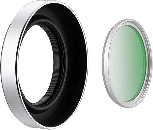 Haoge LH-XE539-S+UV-39-S غطاء عدسة معدني دائري + طقم فلتر للأشعة فوق البنفسجية 39 مم لكاميرا Fujifilm XF 23 مم f2.8 Fujinon XF 27 مم f2.8 R WR على طقم جسم الكاميرا XE5 بتصميم رفيع للغاية in Kuwait