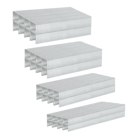 HW HAMWOO 20 Guage 304 Stainless Steel T/50 Staples,4 Sizes Assorted Size Project Pack for Staple Gun or T-50 Stapler (5/16"+3/8"+1/2"+9/16"-1344 pcs) in Saudi Arabia