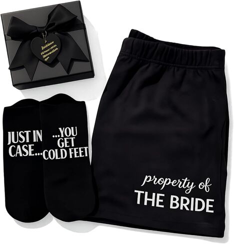 Geyoga 3pcs Groom Gift Set Wedding Gifts for Groom Include Boxer Brief Underwear Socks Wedding Gift for Husband from Bride(L) in Saudi Arabia